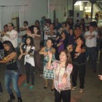 Aula de dança em evento